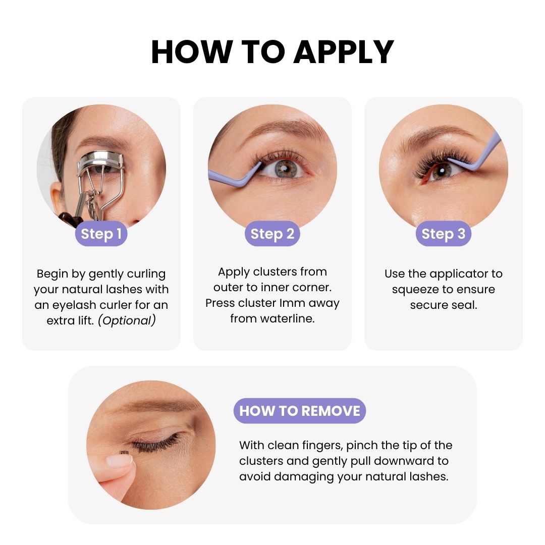 PRO Self-Adhesive Cluster Lashes