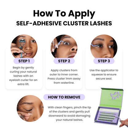 Self-Adhesive Cluster Lashes