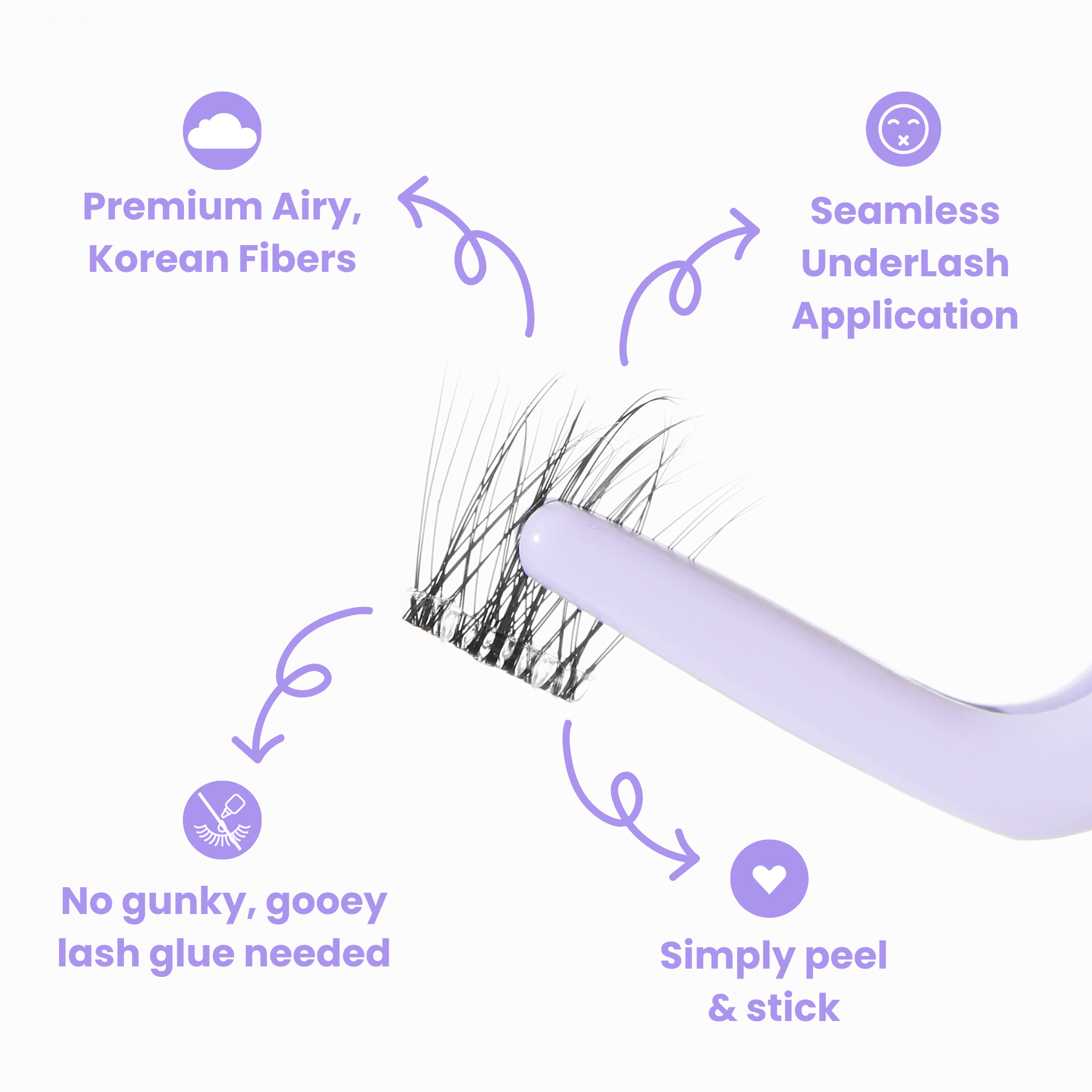 Self-Adhesive Cluster Lashes